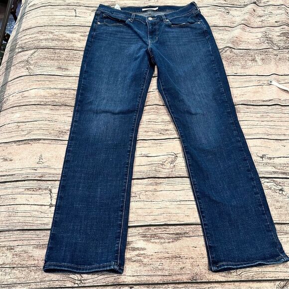 Levi's Denim - Levi’s Classic Blue Straight Leg Jeans with Stellar Stretch Size 12